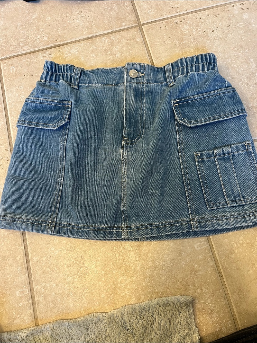 Rewash denim miniskirt